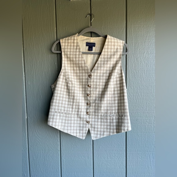 Charter Club Jackets & Blazers - Charter Club Cotton Linen Blend Vest